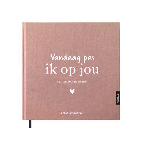 Oppas invulboek linnen - blush