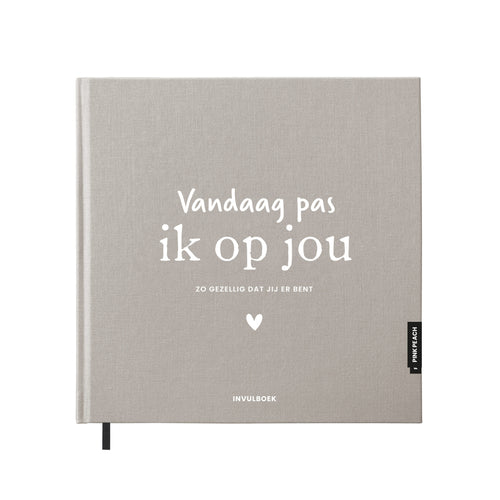 Oppas invulboek linnen - taupe