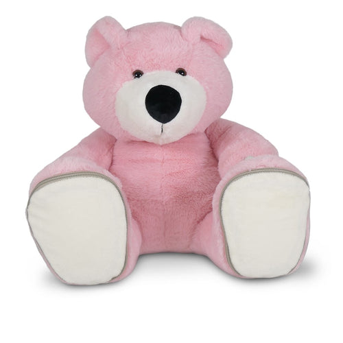 Geboorte knuffel beer roze