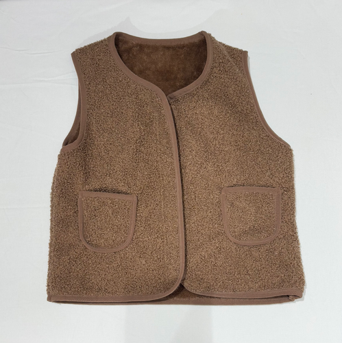 Teddy gilet licht bruin