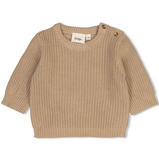 Sweater gebreid taupe - Feetje