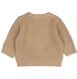 Sweater gebreid taupe - Feetje