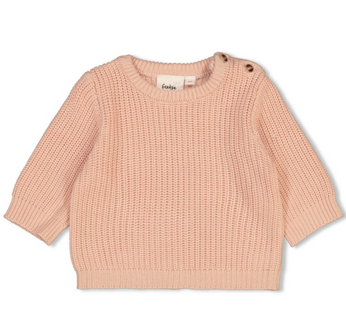 Sweater gebreid roze - Feetje