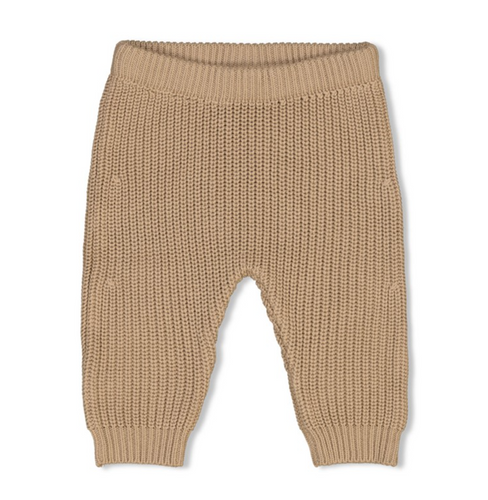 Broek gebreid taupe - Feetje