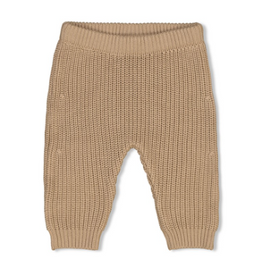 Broek gebreid taupe - Feetje